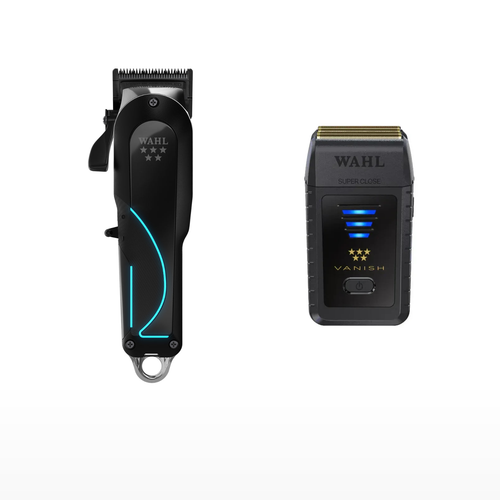 Wahl Senior 2.0 + Vanish Shaver Duo exact products on a clean white background