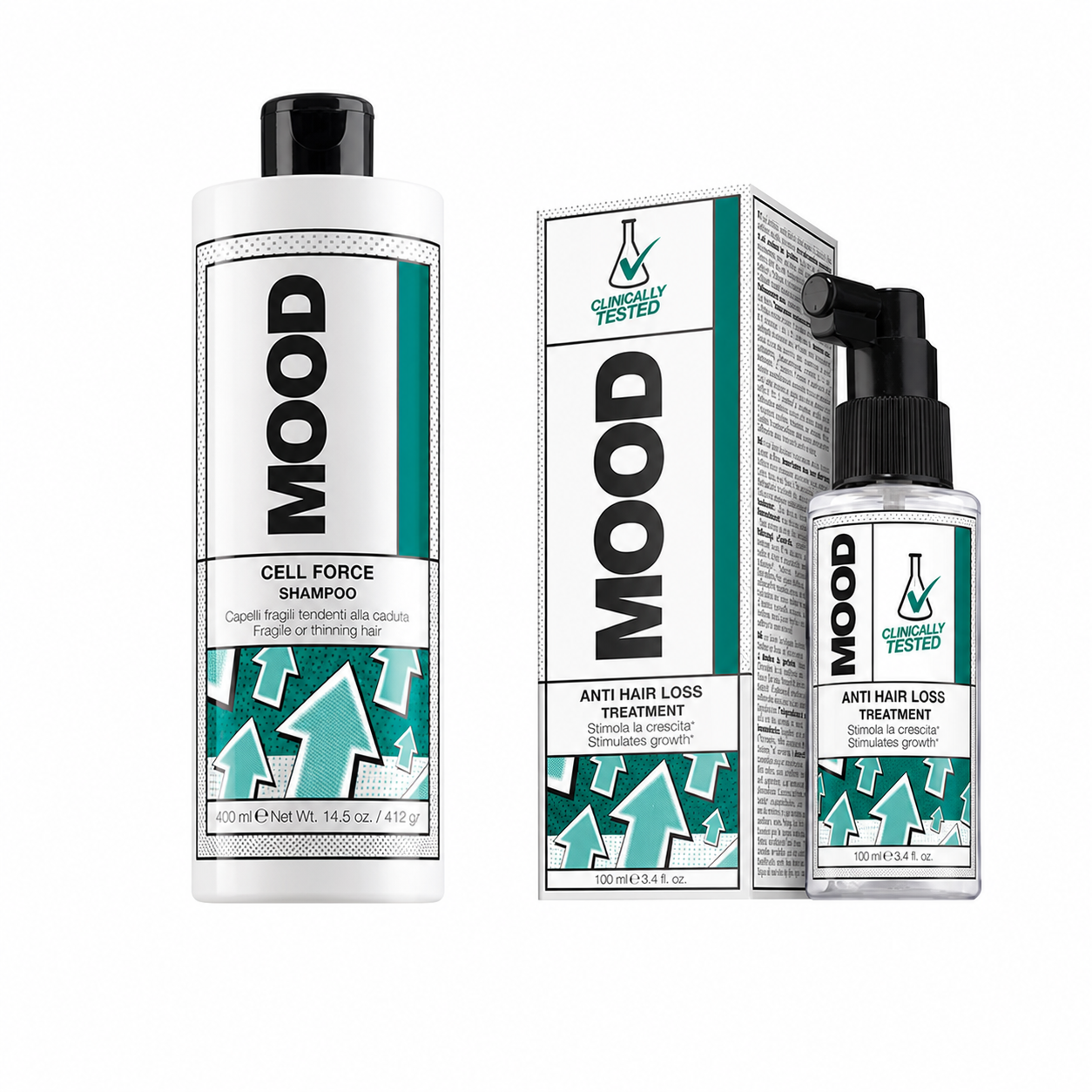 MOOD Cell Force Strengthening Duo complete bundle on white background