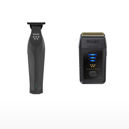 Wahl Hi-Viz Nightshade + Vanish Shaver Duo exact products on a clean white background
