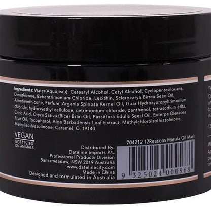 12Reasons Marula Oil Mask 250ml - MV hair and beauty