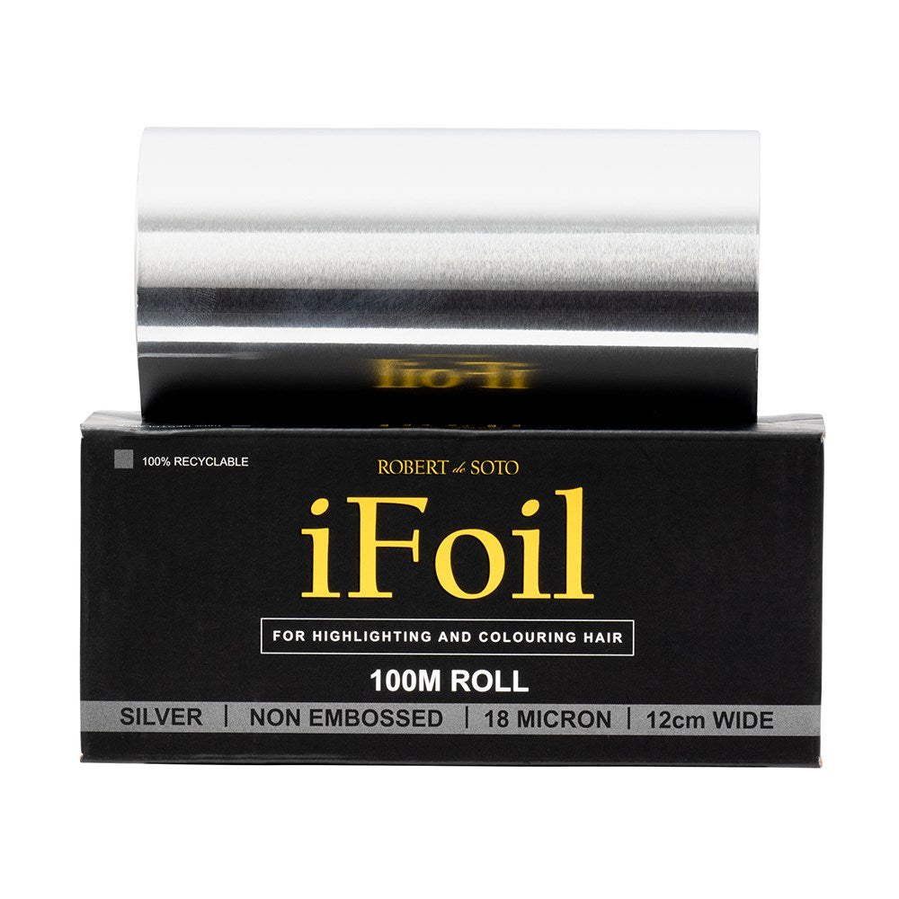 Robert de Soto Heavy Duty 18 Micron Silver Foil Roll 12cm x 100m