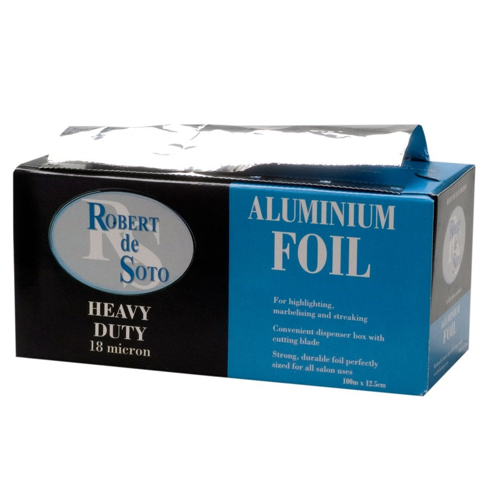 Robert de Soto Heavy Duty 18 Micron Silver Foil Roll 12cm x 100m