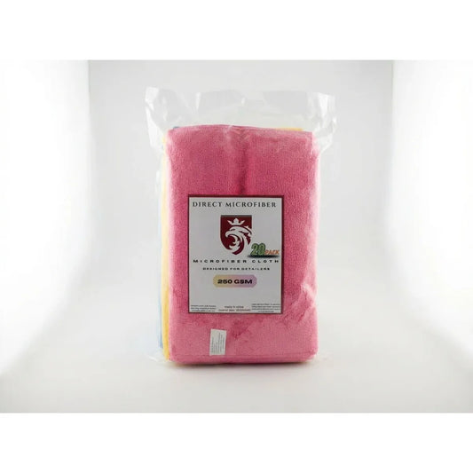 20-Pack: 250 GSM Microfiber Cloths (30x40cm) - MV hair and beauty