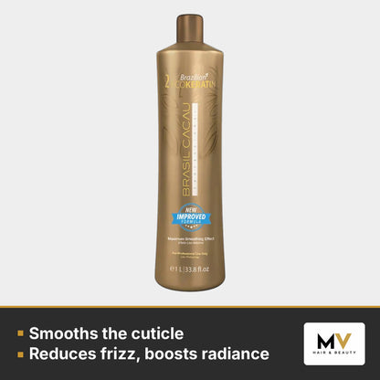 Brasil Cacau Anti-Residue Shampoo – Step 1 1000ml, ECO Keratin Treatment – Step 2 1000ml & Deep Conditioning Mask – Step 3 1000ml Trio