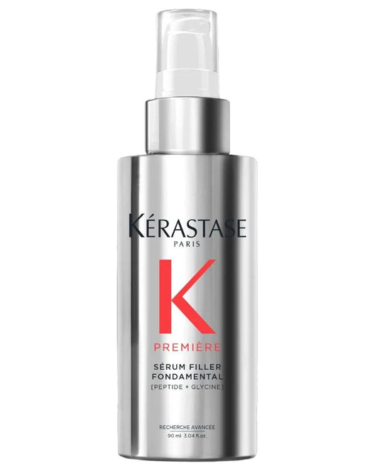 Kérastase Première Sérum Filler Fondamental 90ml silver pump bottle, front view