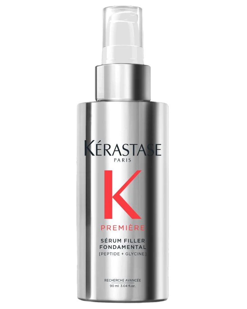 Kérastase Première Sérum Filler Fondamental 90ml silver pump bottle, front view