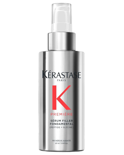 Kérastase Première Sérum Filler Fondamental 90ml silver pump bottle, front view