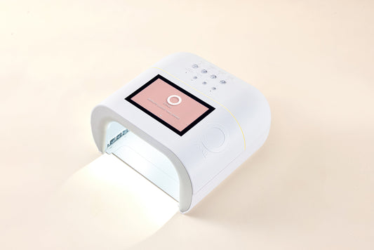 White O NAIL SUNX PRO AI Nail Lamp angled view included in the 5-pack bundle