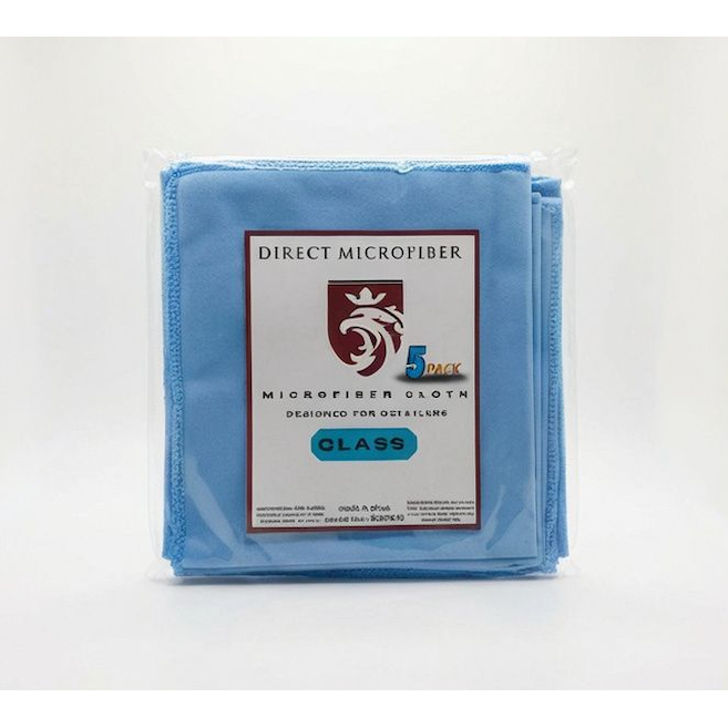 5-Pack: 300 GSM Glass Microfiber Cloths 40x40cm - MV hair and beauty