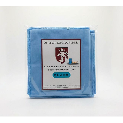 5-Pack: 300 GSM Glass Microfiber Cloths 40x40cm - MV hair and beauty