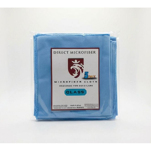 5-Pack: 300 GSM Glass Microfiber Cloths 40x40cm - MV hair and beauty