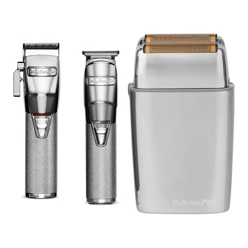 BaBylissPRO SilverFX Trio – Clipper, Trimmer & Foil Shaver Set
