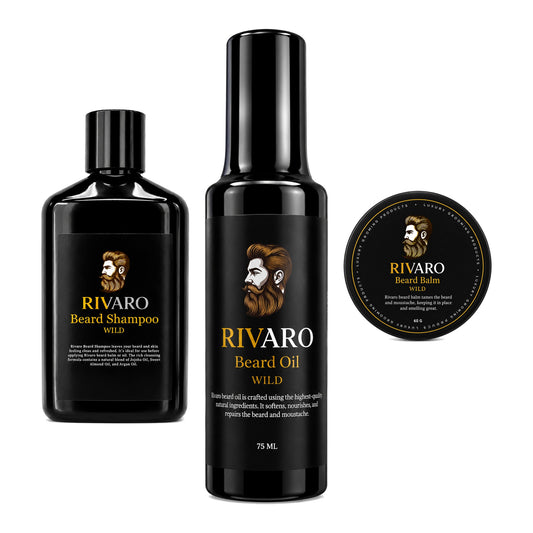 Rivaro Wild Beard Care Set – 3 Piece