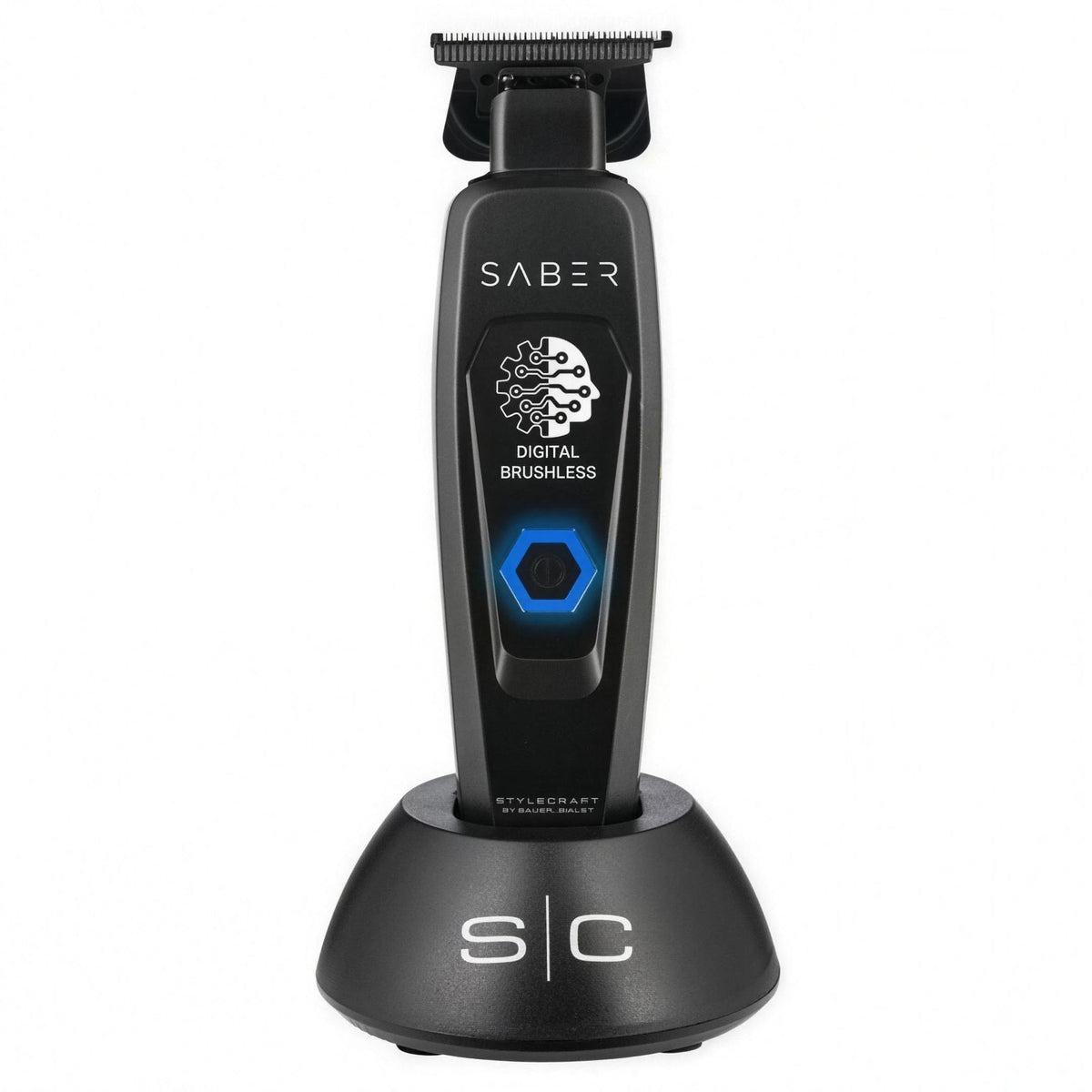 StyleCraft by Silver Bullet Saber Digital Brushless Hair Trimmer Black
