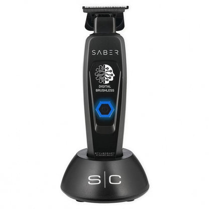 StyleCraft by Silver Bullet Saber Digital Brushless Hair Trimmer Black