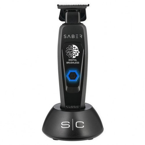 StyleCraft by Silver Bullet Saber Digital Brushless Hair Trimmer Black