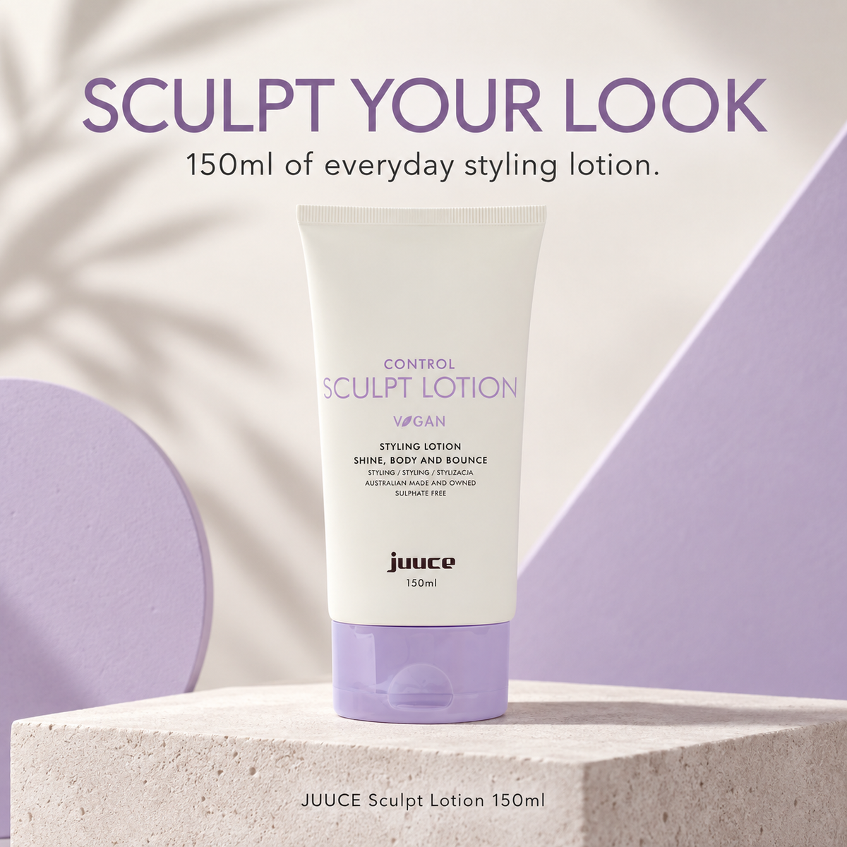 JUUCE Sculpt Lotion 150ml: SCULPT YOUR LOOK. 150ml of everyday styling lotion.