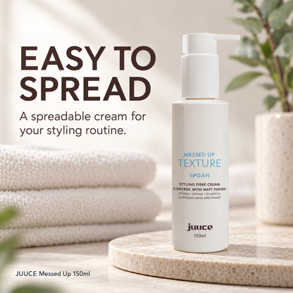 JUUCE Messed Up 150ml: EASY TO SPREAD. A spreadable cream for your styling routine.
