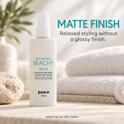 JUUCE Sea Air Mist 200ml: MATTE FINISH. Relaxed styling without a glossy finish.