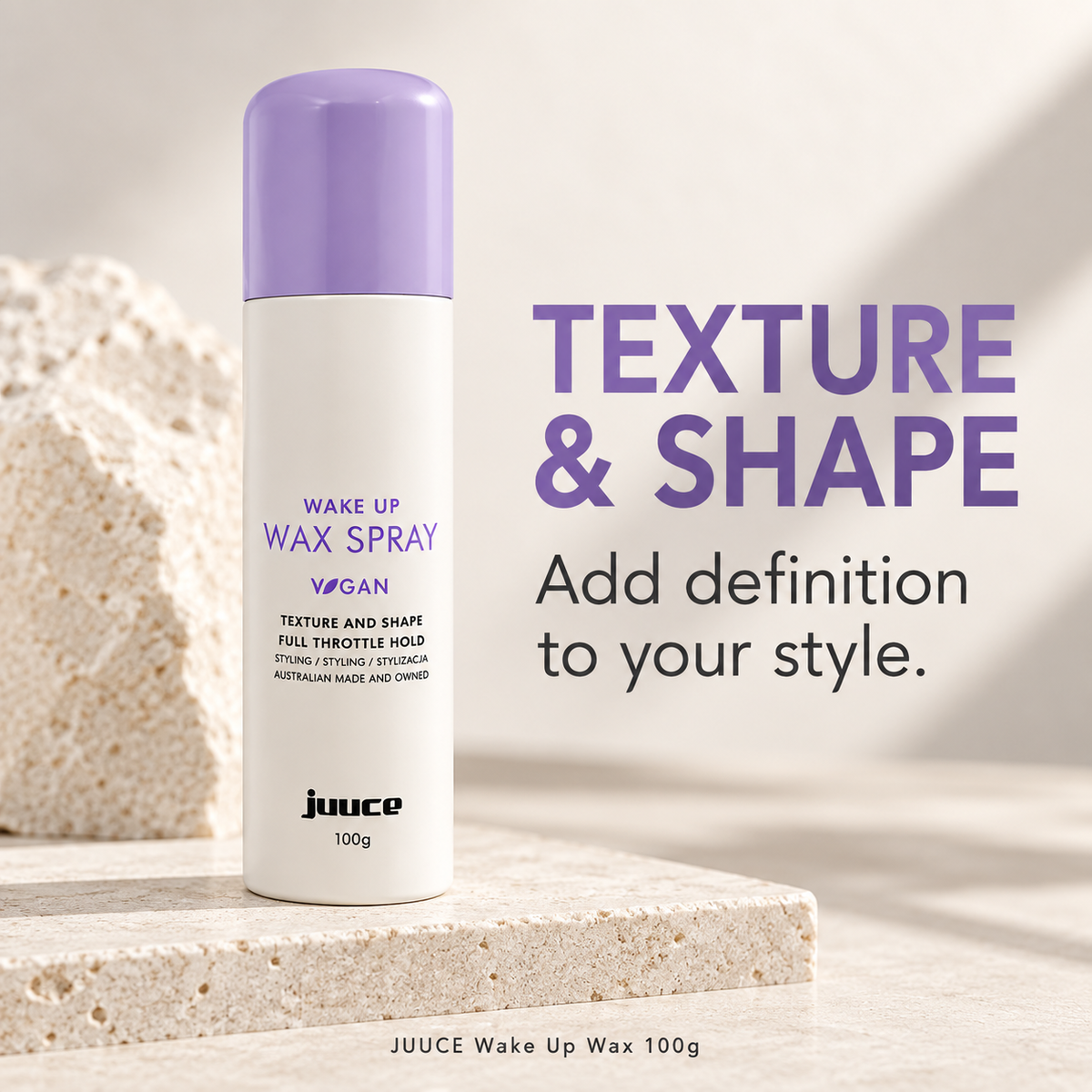 JUUCE Wake Up Wax 100g: TEXTURE & SHAPE. Add definition to your style.