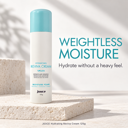 JUUCE Hydrating Reviva Cream 125g: WEIGHTLESS MOISTURE. Hydrate without a heavy feel.