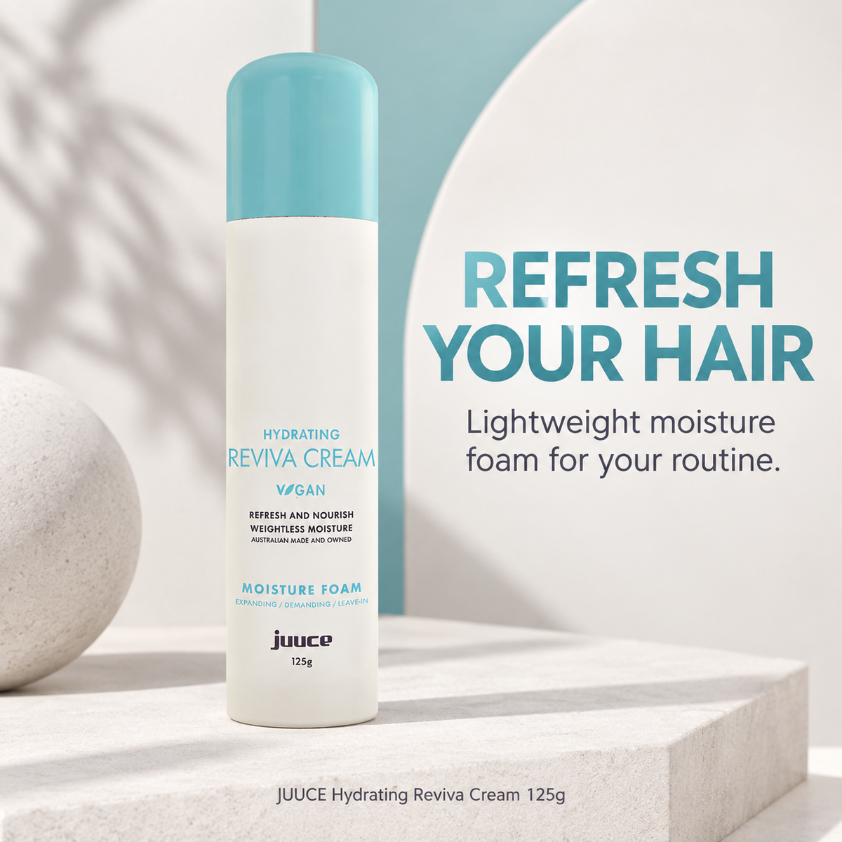 JUUCE Hydrating Reviva Cream 125g: REFRESH YOUR HAIR. Lightweight moisture foam for your routine.