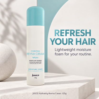 JUUCE Hydrating Reviva Cream 125g: REFRESH YOUR HAIR. Lightweight moisture foam for your routine.