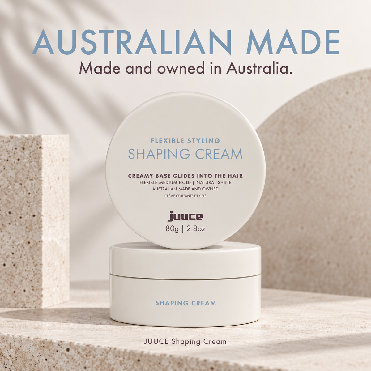 JUUCE Shaping Cream 80ml: AUSTRALIAN MADE. Made and owned in Australia.