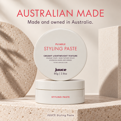 JUUCE Styling Paste 80ml: AUSTRALIAN MADE. Made and owned in Australia.