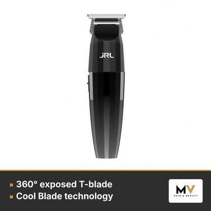 JRL 2020C Silver Clipper & 2020T Silver Trimmer Duo – 360° exposed T-blade, Cool Blade technology