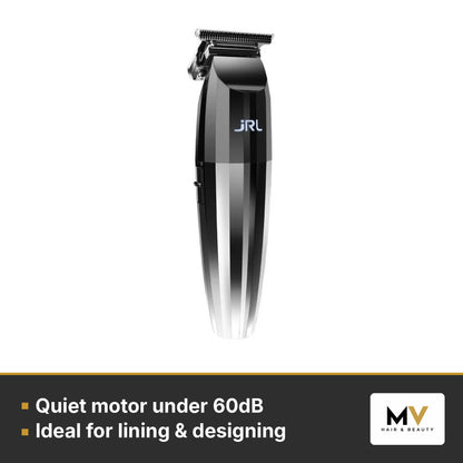 JRL 2020C Silver Clipper & 2020T Silver Trimmer Duo – Quiet motor under 60dB, Ideal for lining & designing