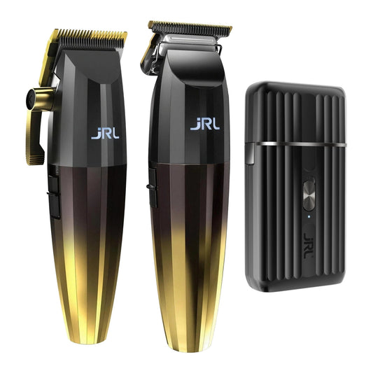 JRL 2020C Gold Clipper, 2020T Gold Trimmer & SF Pro Shaver Trio