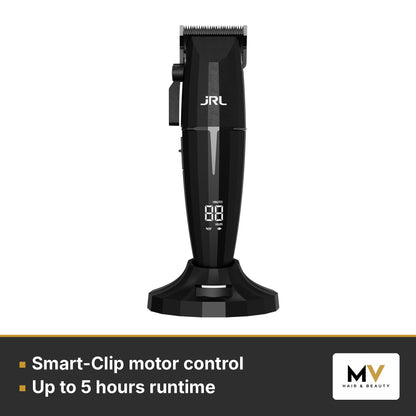 JRL Onyx Black Clipper, Trimmer & Pro Tool Bag Kit – Smart-Clip motor control, Up to 5 hours runtime