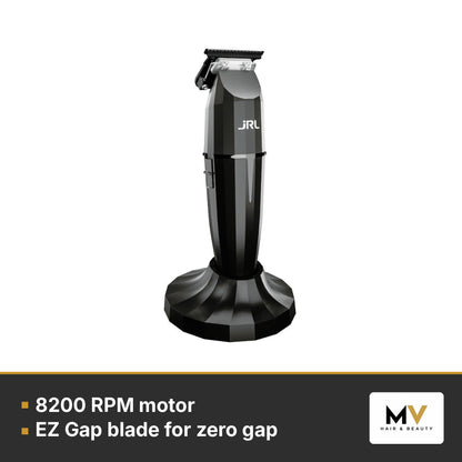 JRL Onyx Black Clipper, Trimmer & Pro Tool Bag Kit – 8200 RPM motor, EZ Gap blade for zero gap