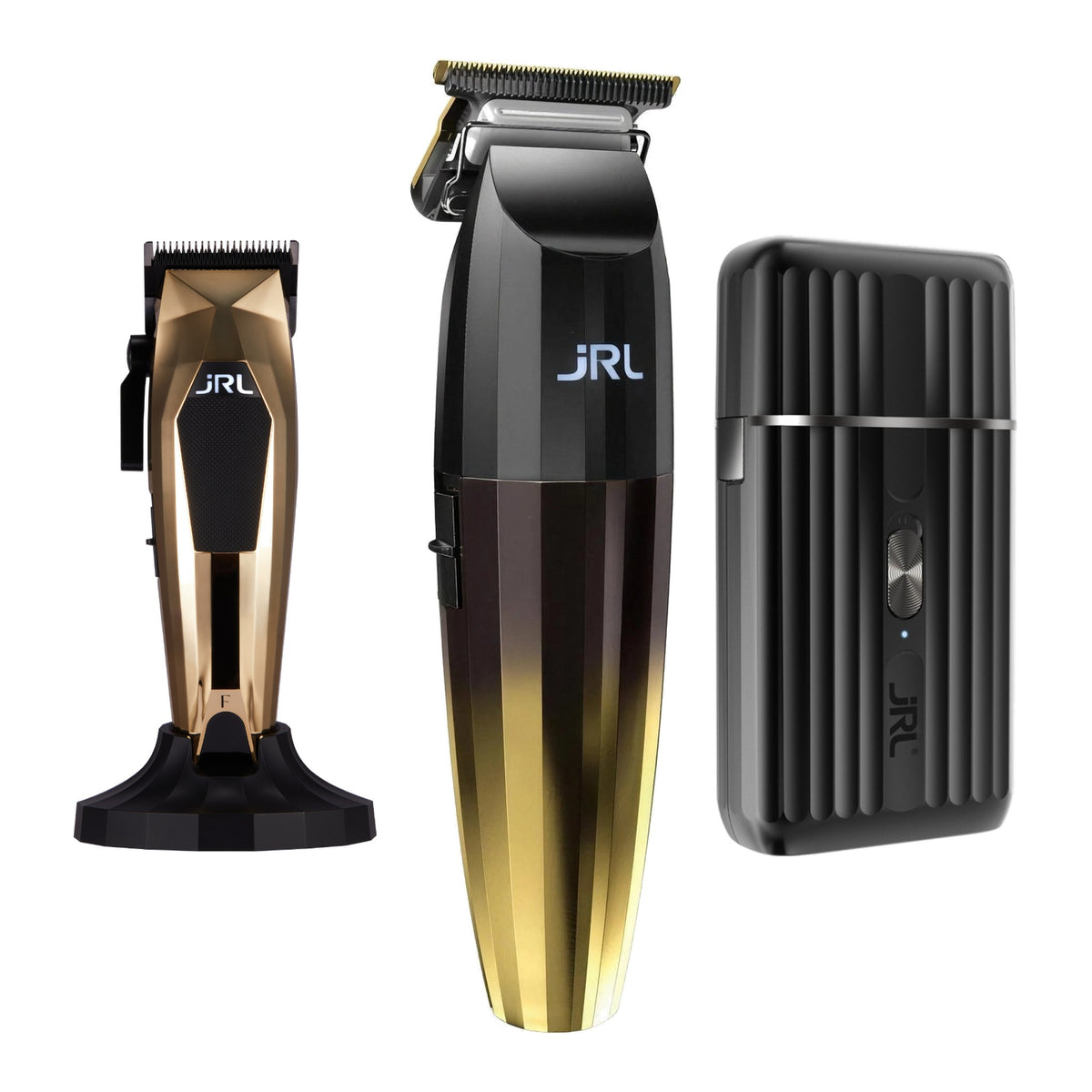 JRL 3000C Gold Clipper, 2020T Gold Trimmer & SF Pro Shaver Trio