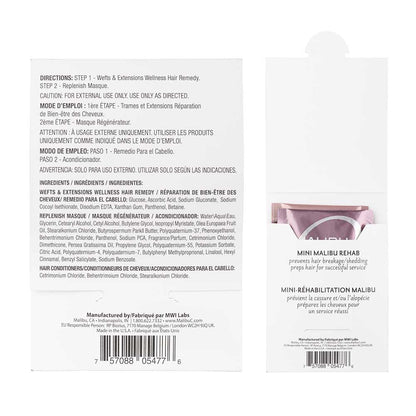 Malibu C Mini Malibu Rehab Wefts & Extensions – 5g + 12ml