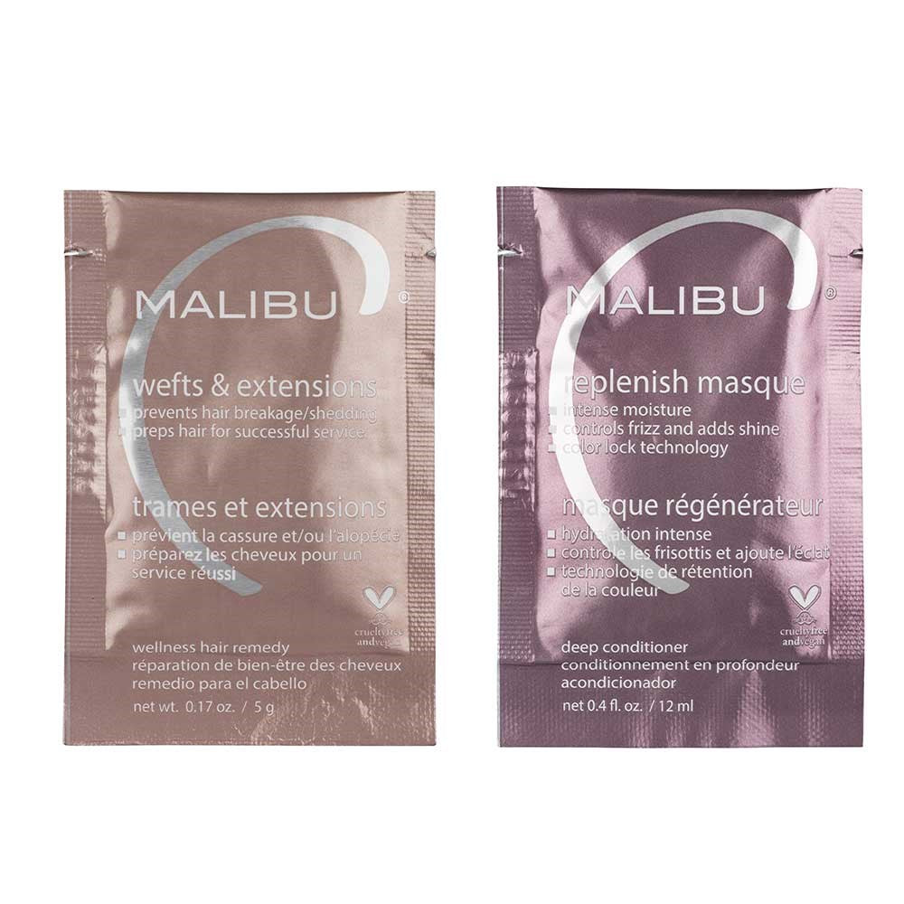 Malibu C Mini Malibu Rehab Wefts & Extensions – 5g + 12ml