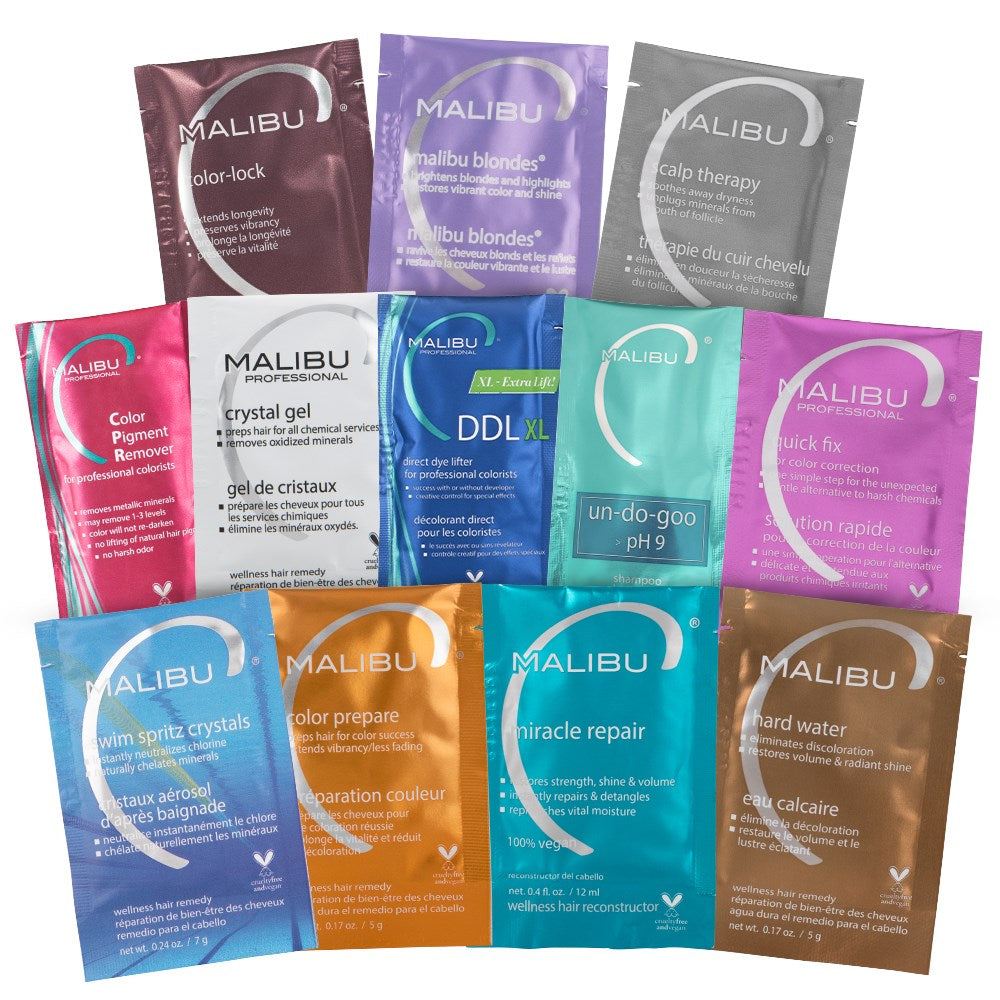 Malibu C Swim Spritz Crystals – 12 x 7g Sachets