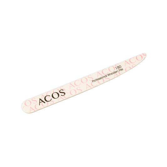 ACOS black 100/180 dual-grit half-moon nail file