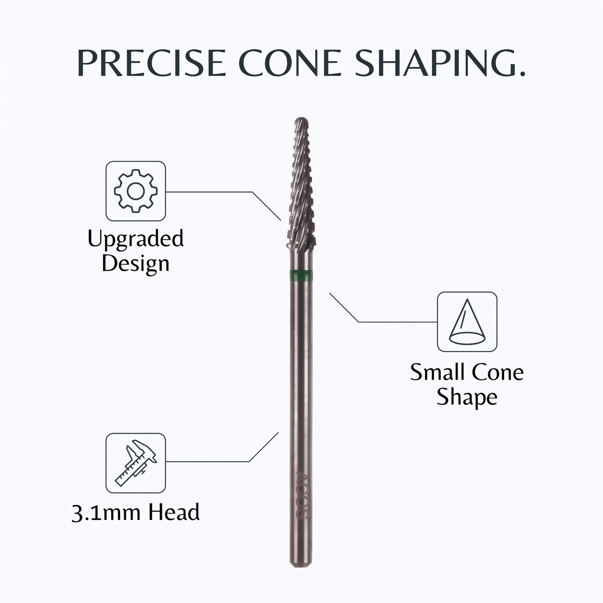 ACOS 3.1mm Small Cone Drill Bit benefits