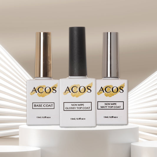 ACOS Base Coat + Non Wipe Top Coat + Non Wipe Matte Top Coat