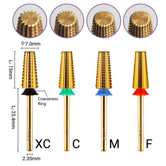 ACOS 7.0mm 5-in-1 straight-cut tungsten carbide nail drill bit