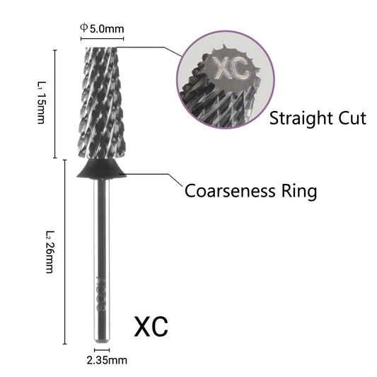ACOS Bit001 7mm extra-coarse tapered barrel nail drill bit