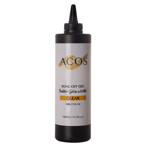 ACOS Clear Builder Gel 1000ml refill bottle