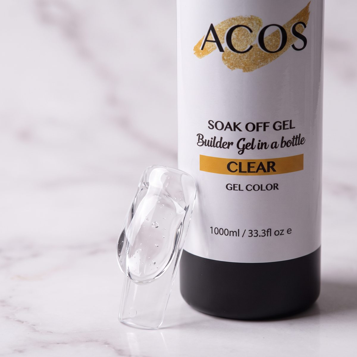 ACOS Clear Builder Gel texture close-up