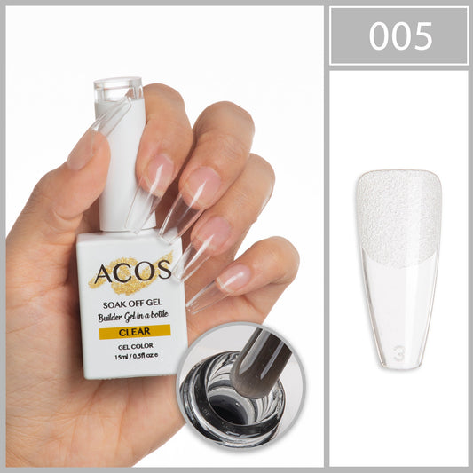 ACOS Clear Color Builder Gel In A Bottle (15ml)