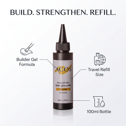 ACOS Clear Builder Gel 100ml benefits