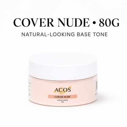 ACOS Cover Nude Acrylic Powder 80g — natural-looking base tone