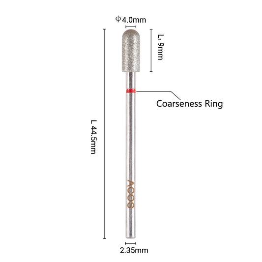 ACOS Bit048 rounded-top cylinder diamond nail drill bit
