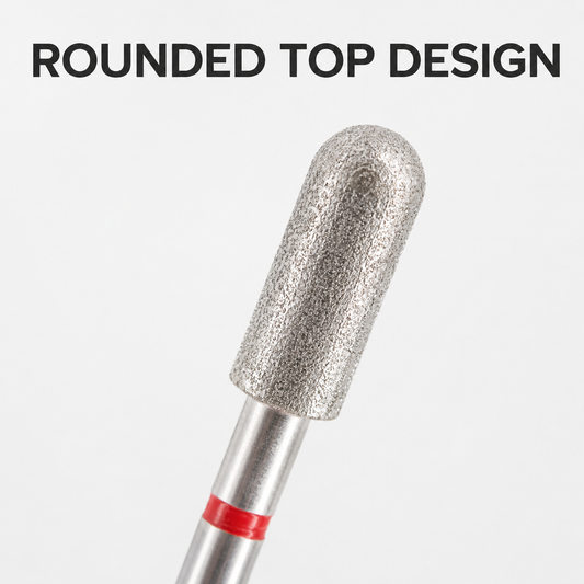 ACOS Bit048 rounded-top cylinder diamond bit with red ring